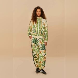 New ! Farm Rio X Adidias Balloon Tropical Pants